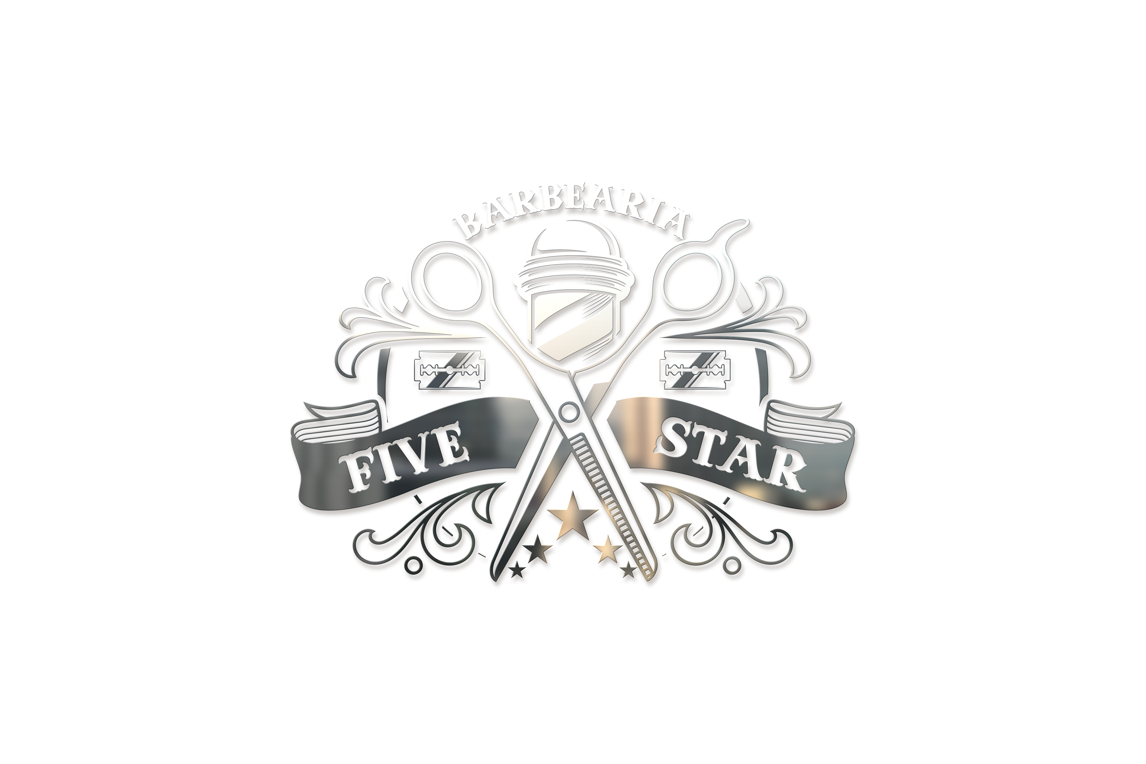 Logo Barbearia Five Star